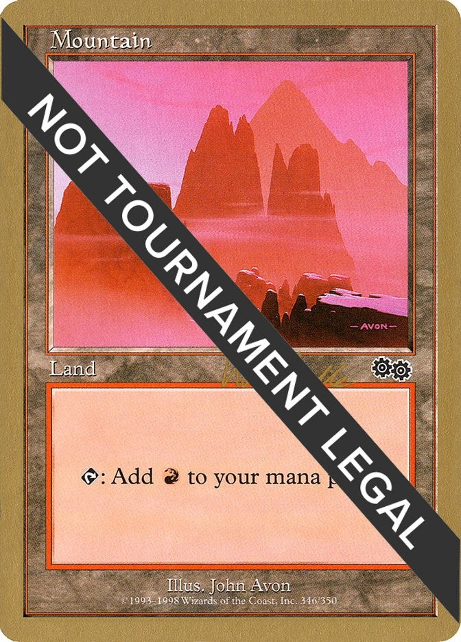 Image for Mountain (346) - 1999 Kai Budde (USG) (World Championship Decks) - Magic: The Gathering