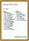 Image for 1997 Svend Geertsen Decklist Card (World Championship Decks) - Magic: The Gathering