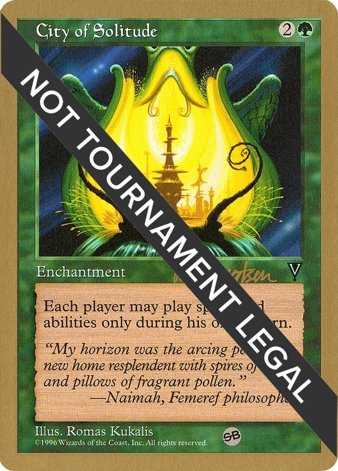 Image for City of Solitude - 1997 Svend Geertsen (VIS) (SB) (World Championship Decks) - Magic: The Gathering