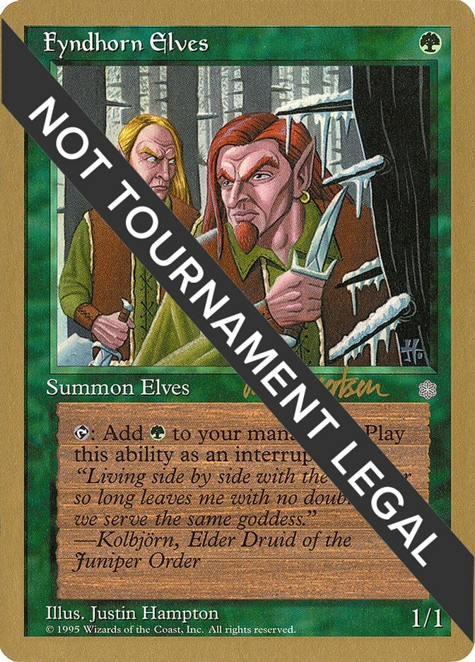 Image for Fyndhorn Elves - 1997 Svend Geertsen (ICE) (World Championship Decks) - Magic: The Gathering