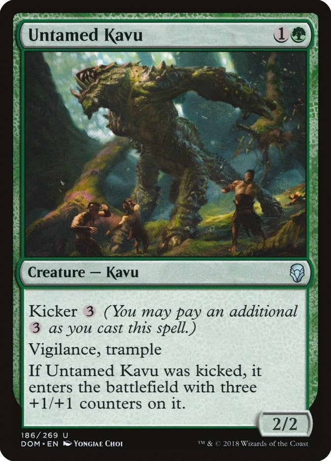 Image for Untamed Kavu (Dominaria) (186) - Magic: The Gathering