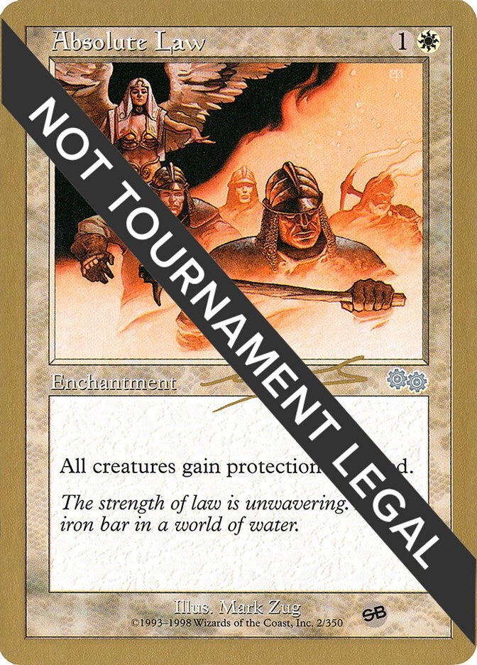 Image for Absolute Law - 2000 Nicolas Labarre (USG) (SB) (World Championship Decks) - Magic: The Gathering