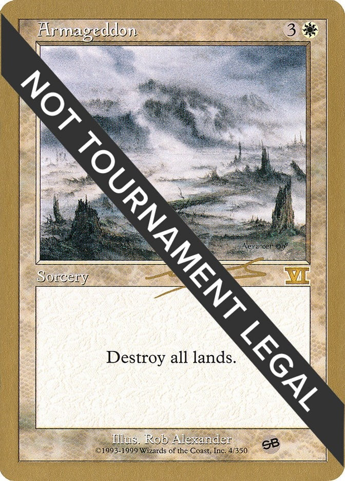 Image for Armageddon - 2000 Nicolas Labarre (6ED) (SB) (World Championship Decks) - Magic: The Gathering