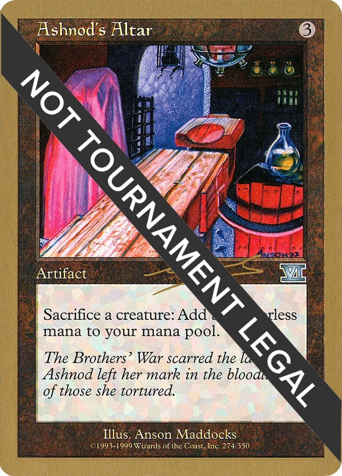 Image for Ashnod's Altar - 2000 Nicolas Labarre (6ED) (World Championship Decks) - Magic: The Gathering