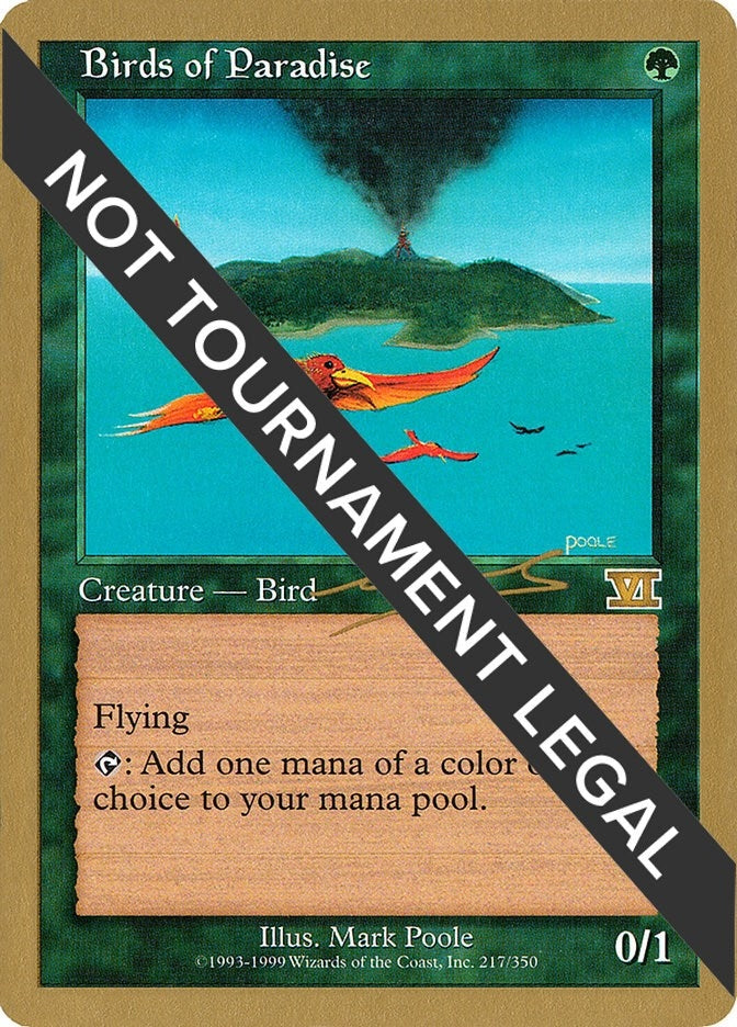 Image for Birds of Paradise - 2000 Nicolas Labarre (6ED) (World Championship Decks) - Magic: The Gathering