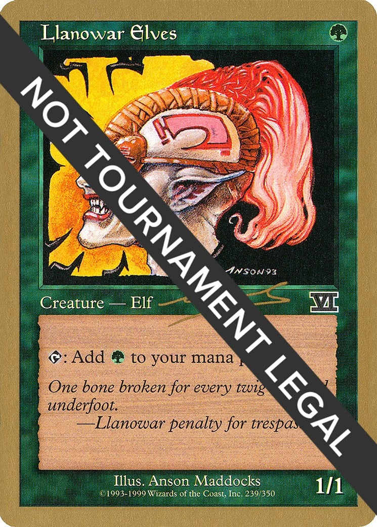 Image for Llanowar Elves - 2000 Nicolas Labarre (6ED) (World Championship Decks) - Magic: The Gathering