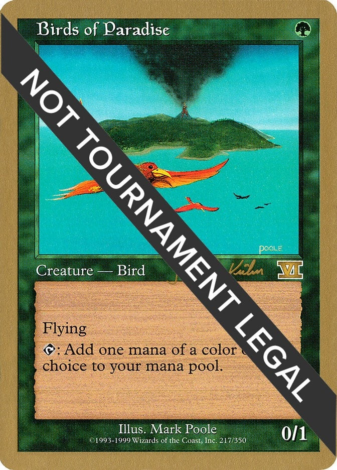 Image for Birds of Paradise - 2000 Janosch Kuhn (6ED) (World Championship Decks) - Magic: The Gathering