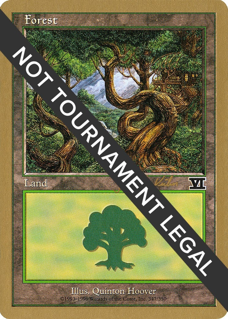 Image for Forest (347) - 2000 Janosch Kuhn (6ED) (World Championship Decks) - Magic: The Gathering