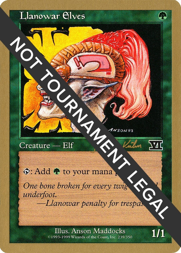 Image for Llanowar Elves - 2000 Janosch Kuhn (6ED) (World Championship Decks) - Magic: The Gathering