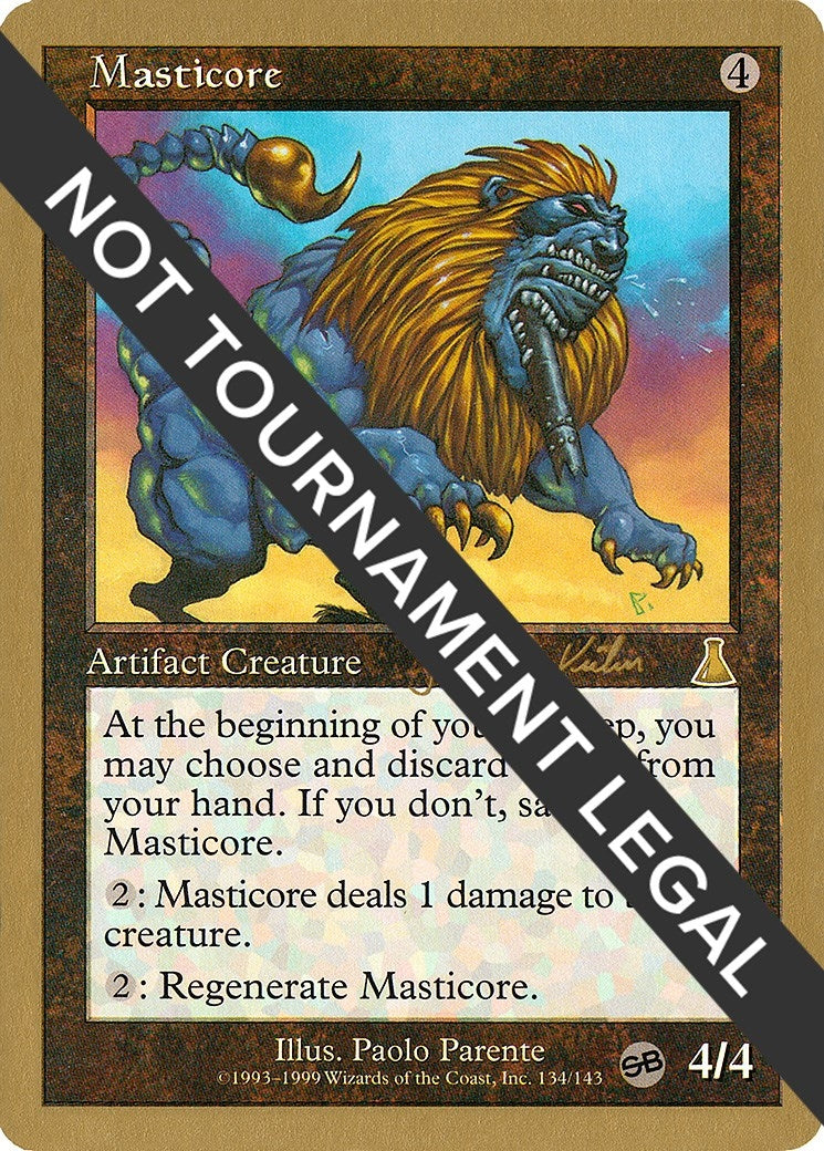 Image for Masticore - 2000 Janosch Kuhn (UDS) (SB) (World Championship Decks) - Magic: The Gathering