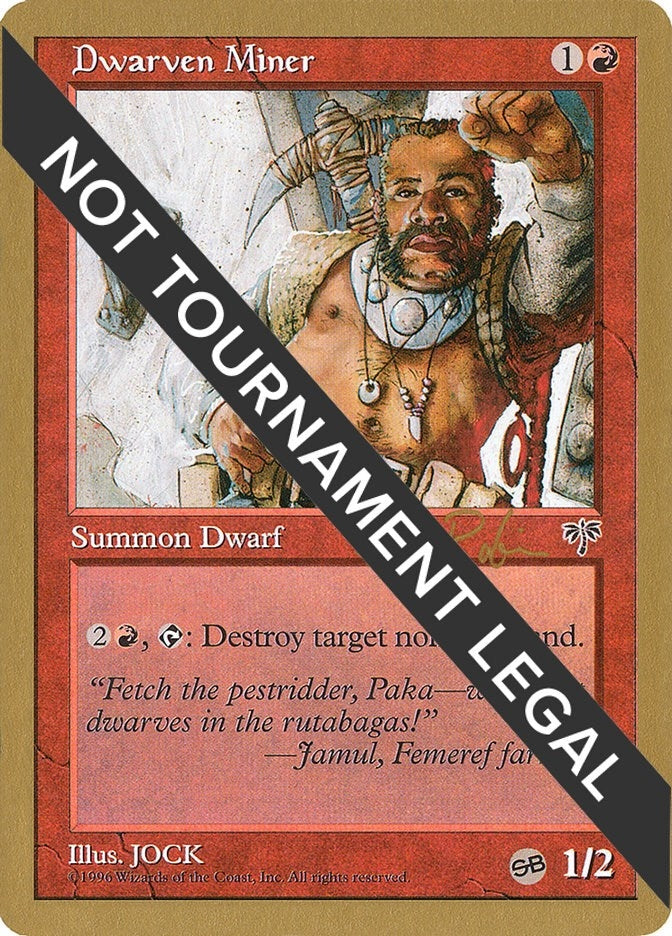 Image for Dwarven Miner - 1998 Ben Rubin (MIR) (SB) (World Championship Decks) - Magic: The Gathering
