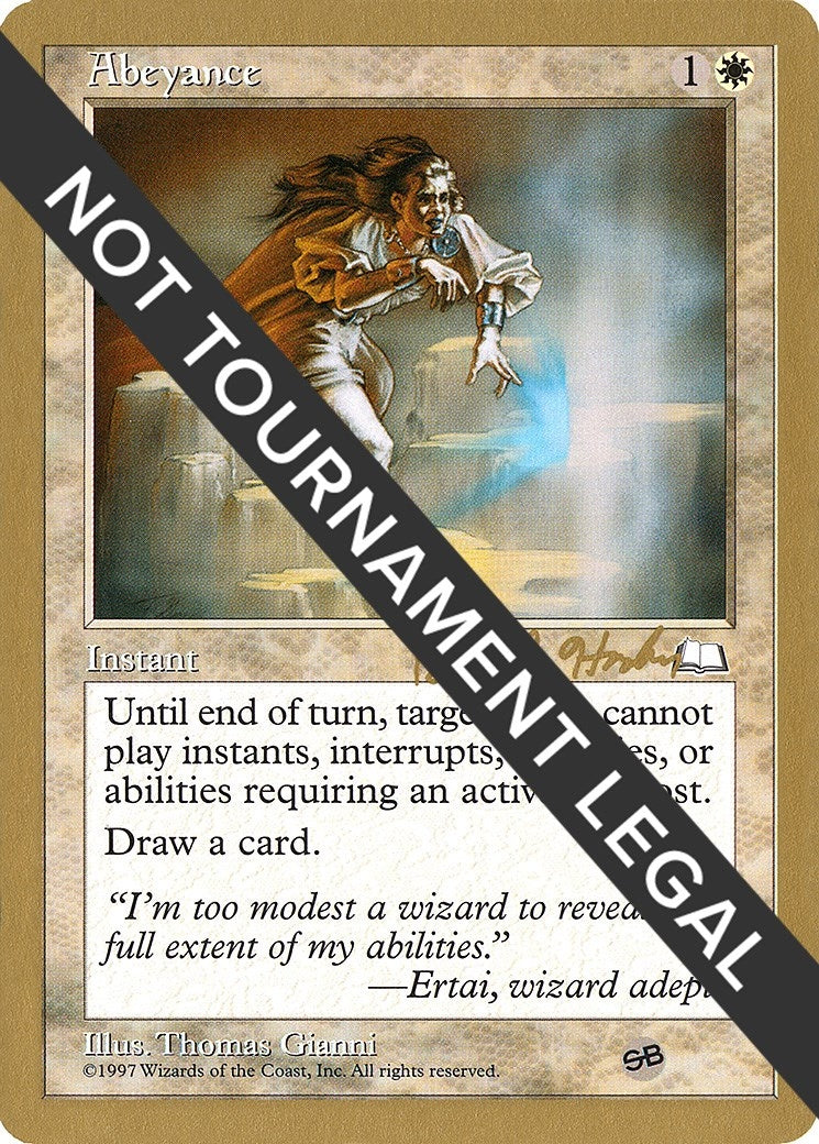 Image for Abeyance - 1998 Brian Hacker (WTH) (SB) (World Championship Decks) - Magic: The Gathering