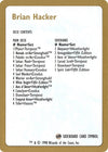 Image for 1998 Brian Hacker Decklist Card (World Championship Decks) - Magic: The Gathering