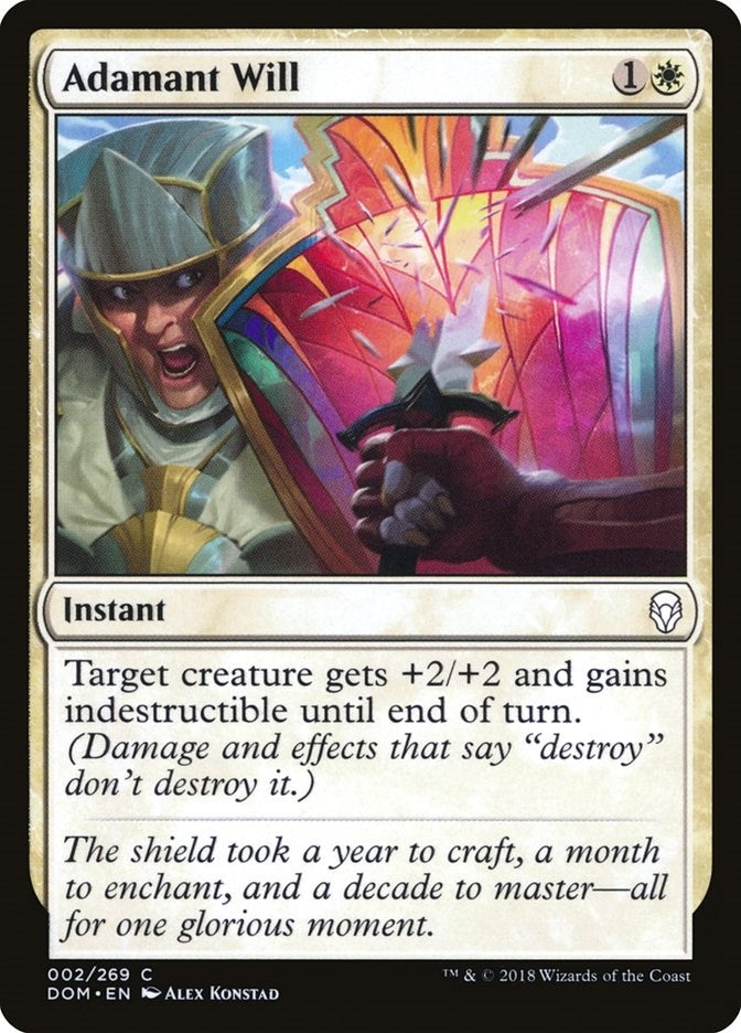 Image for Adamant Will (Dominaria) (2) - Magic: The Gathering