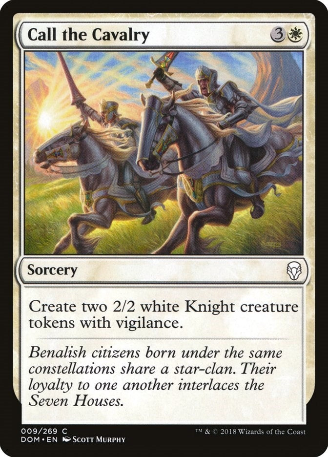 Image for Call the Cavalry (Dominaria) (9) - Magic: The Gathering