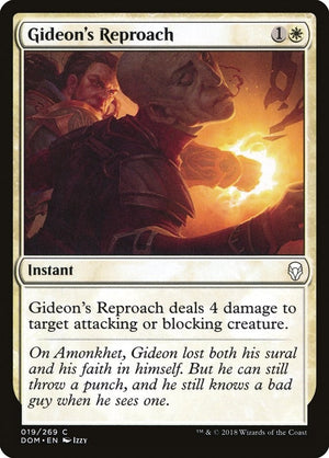 Image for Gideon's Reproach (Dominaria) (19) - Magic: The Gathering