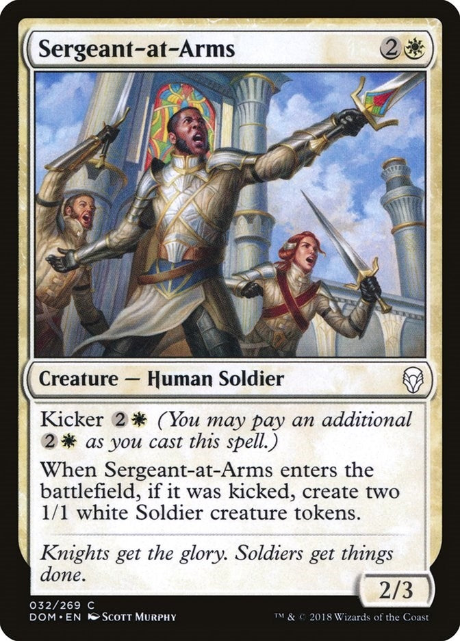 Image for Sergeant-at-Arms (Dominaria) (32) - Magic: The Gathering