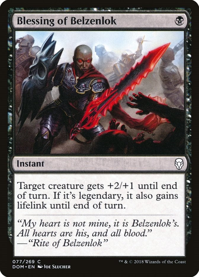 Image for Blessing of Belzenlok (Dominaria) (77) - Magic: The Gathering