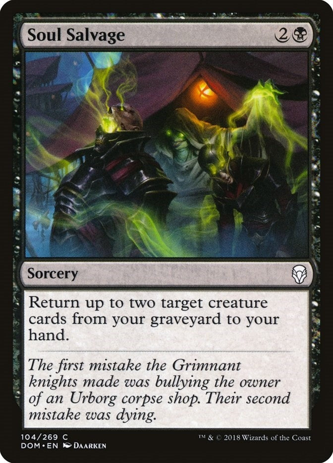 Image for Soul Salvage (Dominaria) (104) - Magic: The Gathering