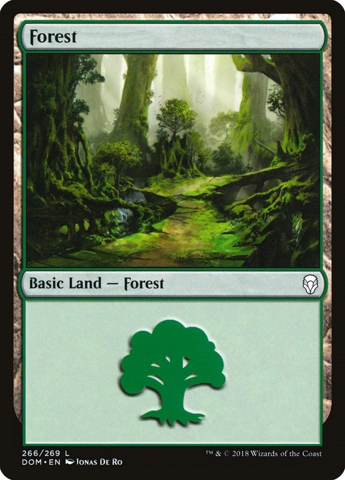 Image for Forest (266) (Dominaria) (266) - Magic: The Gathering