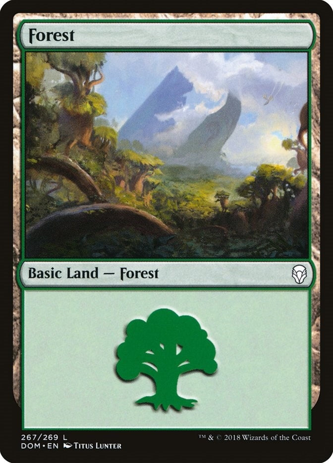 Image for Forest (267) (Dominaria) (267) - Magic: The Gathering