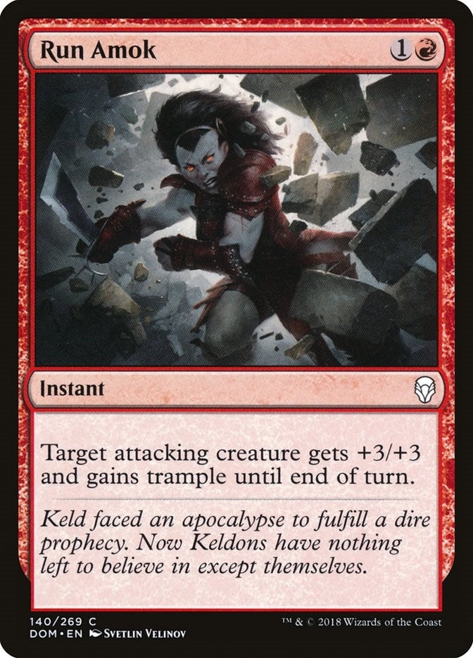 Image for Run Amok (Dominaria) (140) - Magic: The Gathering