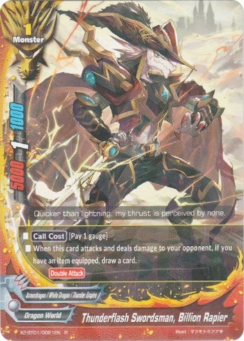 Image for Thunderflash Swordsman, Billion Rapier (Buddy Legends) (X2-BT01/0021EN) - Future Card BuddyFight
