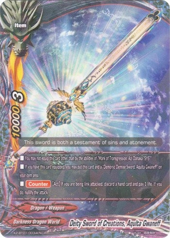 Image for Deity Sword of Creations, Aqulta Gwaneff (Buddy Legends) (X2-BT01/0034EN) - Future Card BuddyFight