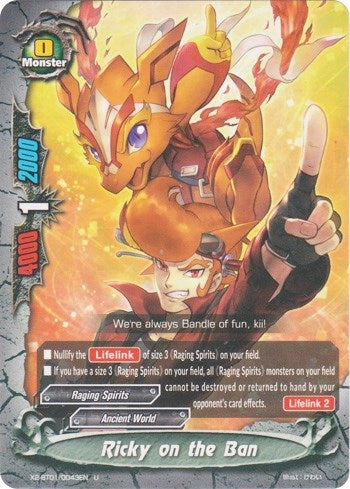 Image for Ricky on the Ban (Buddy Legends) (X2-BT01/0043EN) - Future Card BuddyFight