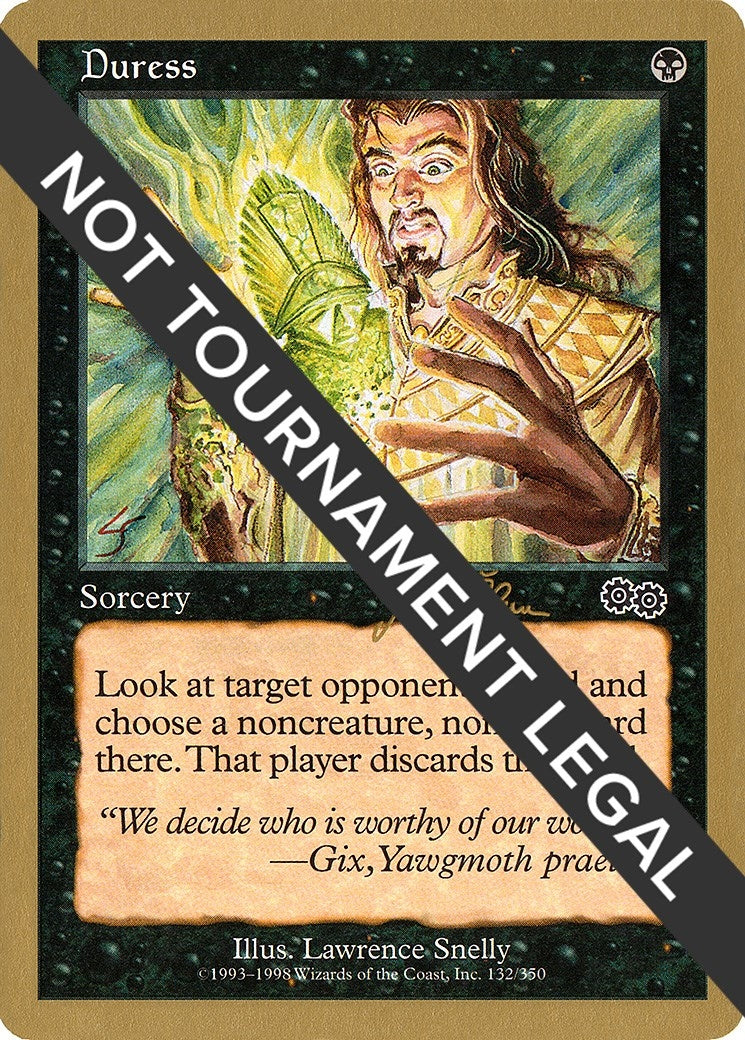 Image for Duress - 1999 Jakub Slemr (USG) (World Championship Decks) - Magic: The Gathering