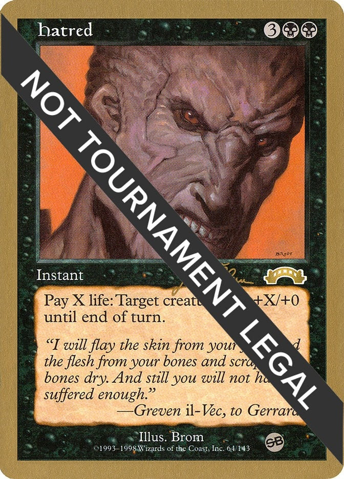 Image for Hatred - 1999 Jakub Slemr (EXO) (SB) (World Championship Decks) - Magic: The Gathering
