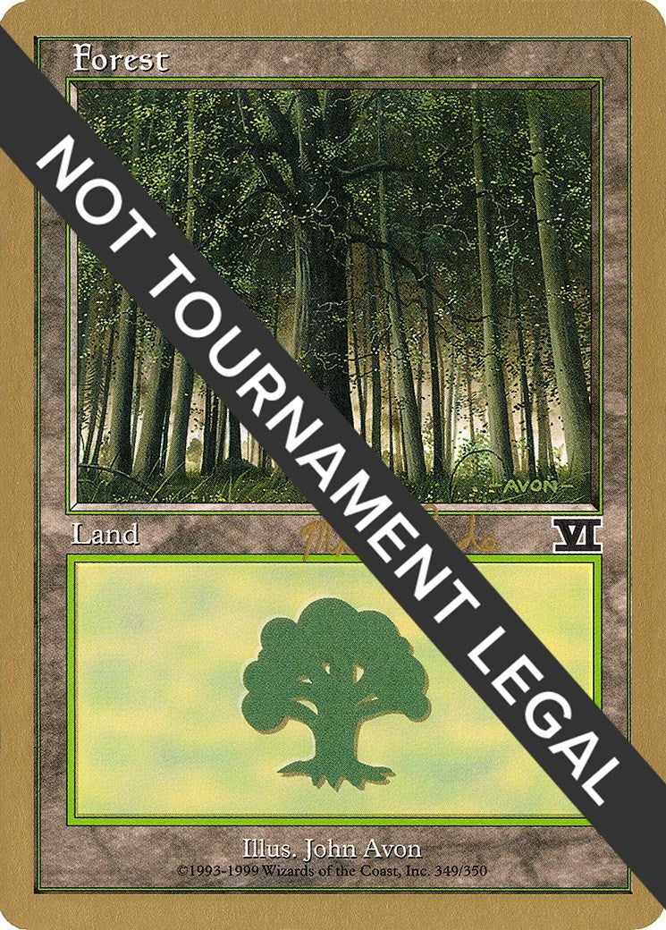Image for Forest (349) - 1999 Matt Linde (6ED) (World Championship Decks) - Magic: The Gathering