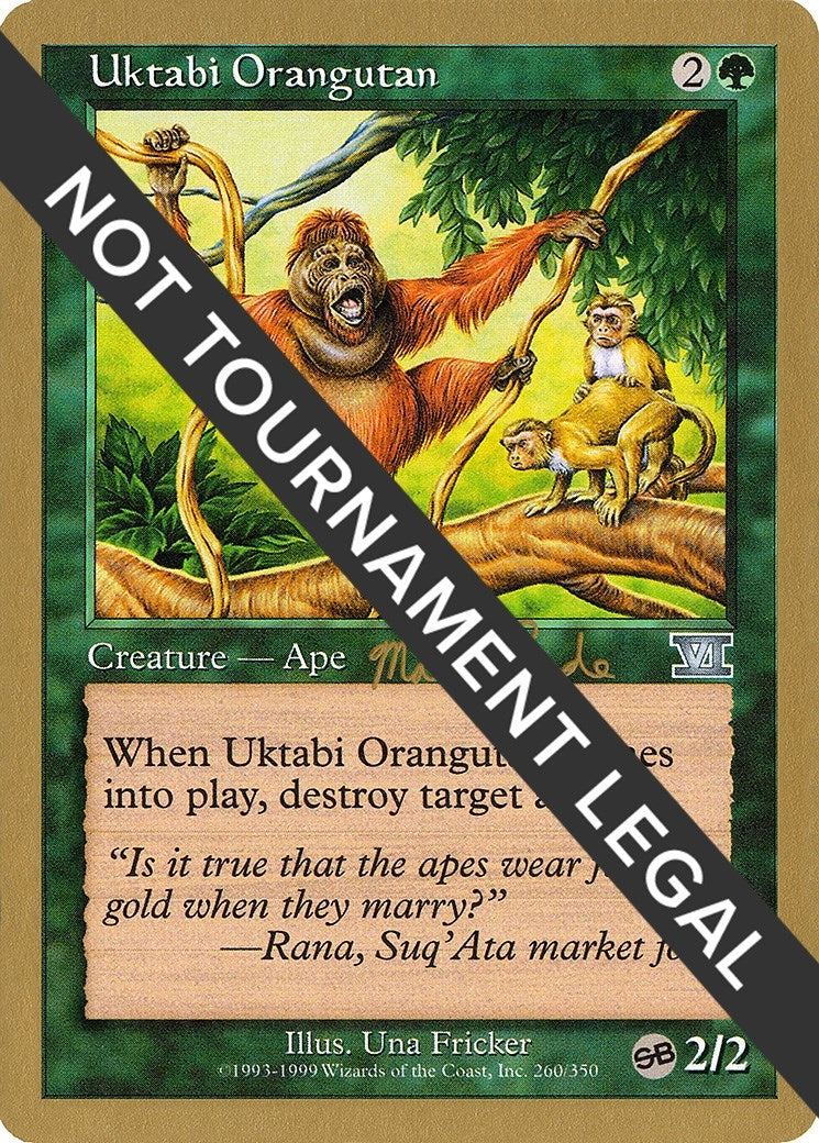 Image for Uktabi Orangutan - 1999 Matt Linde (6ED) (SB) (World Championship Decks) - Magic: The Gathering