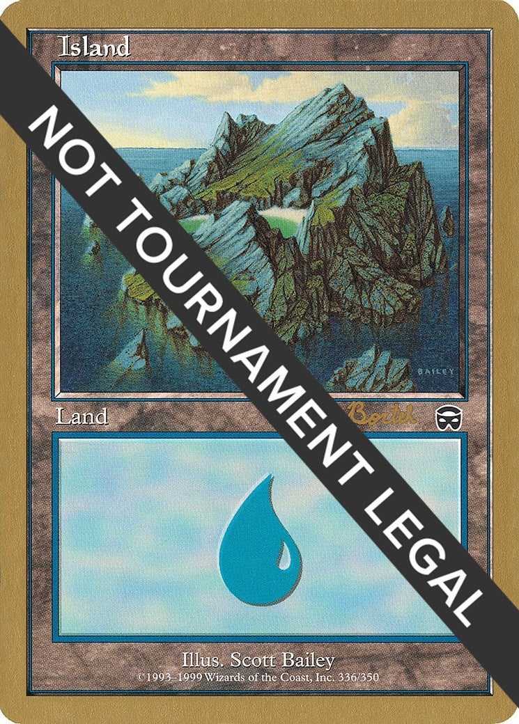 Image for Island (336) - 2001 Alex Borteh (MMQ) (World Championship Decks) - Magic: The Gathering