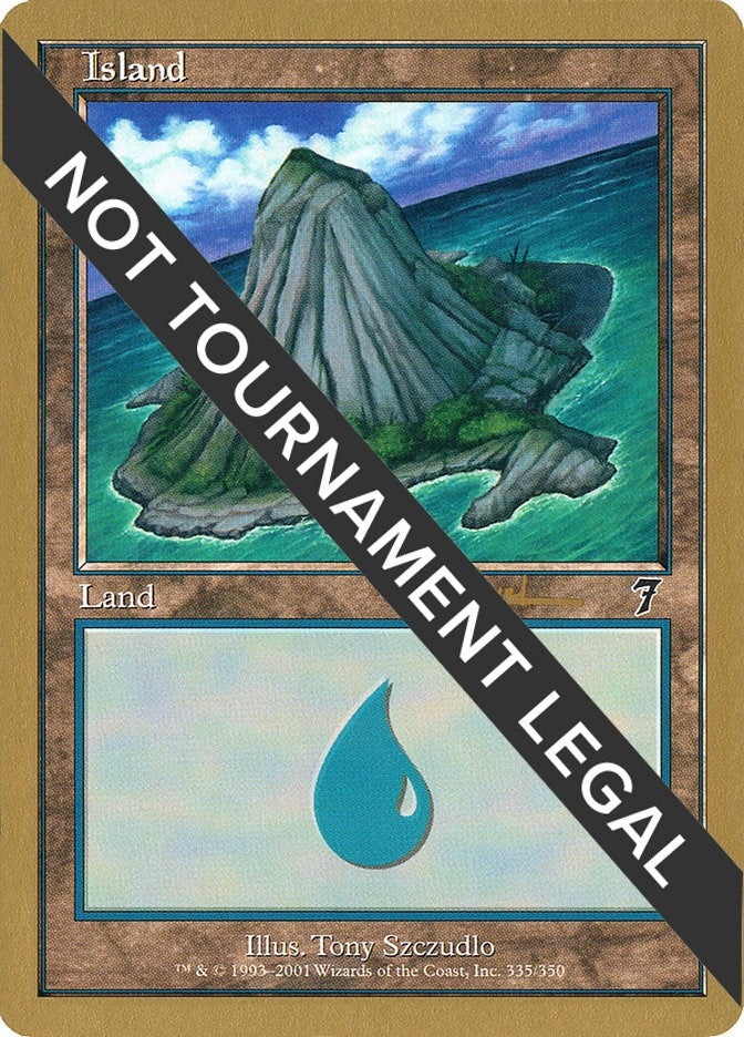 Image for Island (335) - 2001 Alex Borteh (7ED) (World Championship Decks) - Magic: The Gathering
