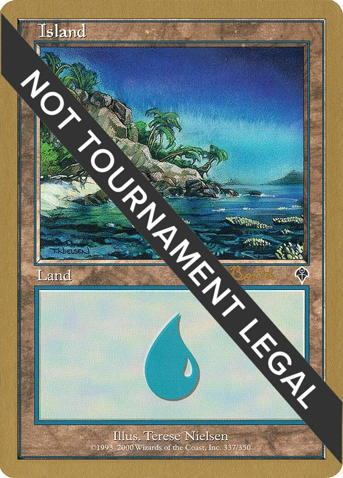 Image for Island (337) - 2001 Alex Borteh (INV) (World Championship Decks) - Magic: The Gathering