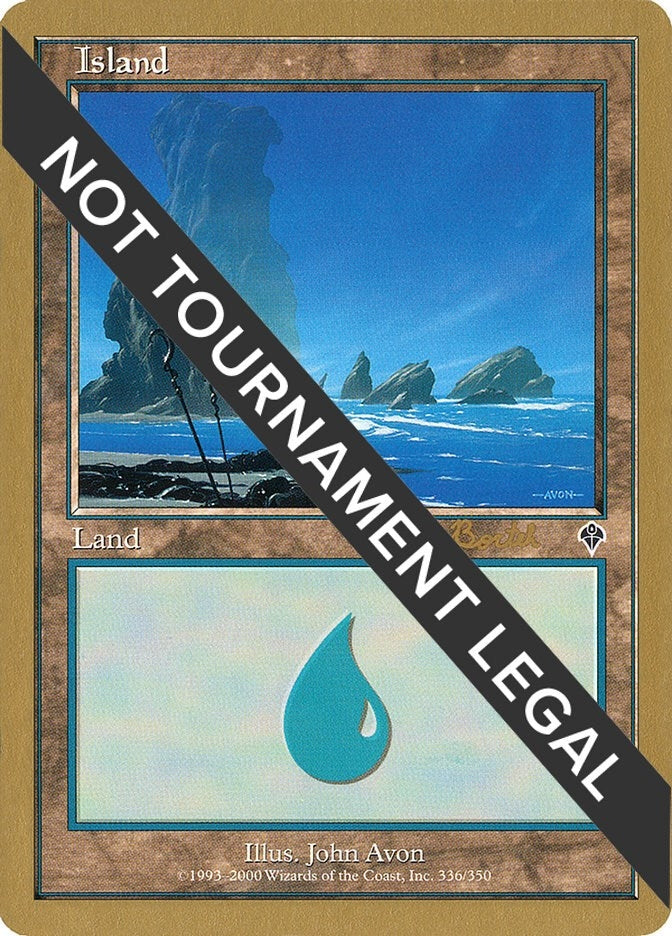 Image for Island (336) - 2001 Alex Borteh (INV) (World Championship Decks) - Magic: The Gathering