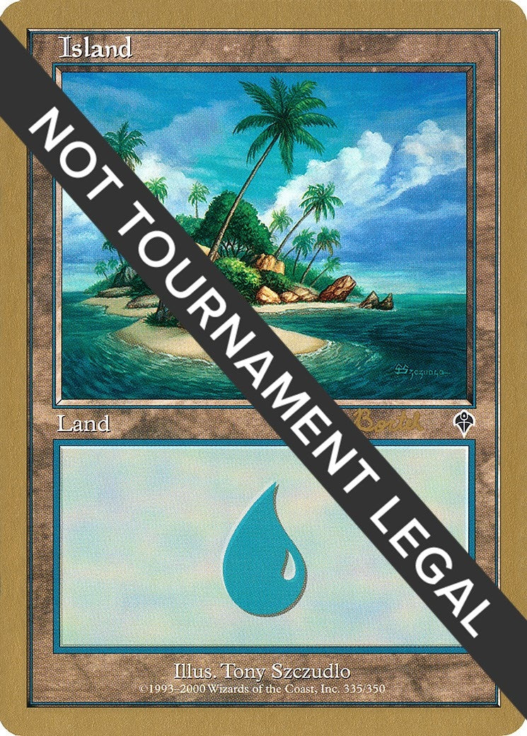 Image for Island (335) - 2001 Alex Borteh (INV) (World Championship Decks) - Magic: The Gathering
