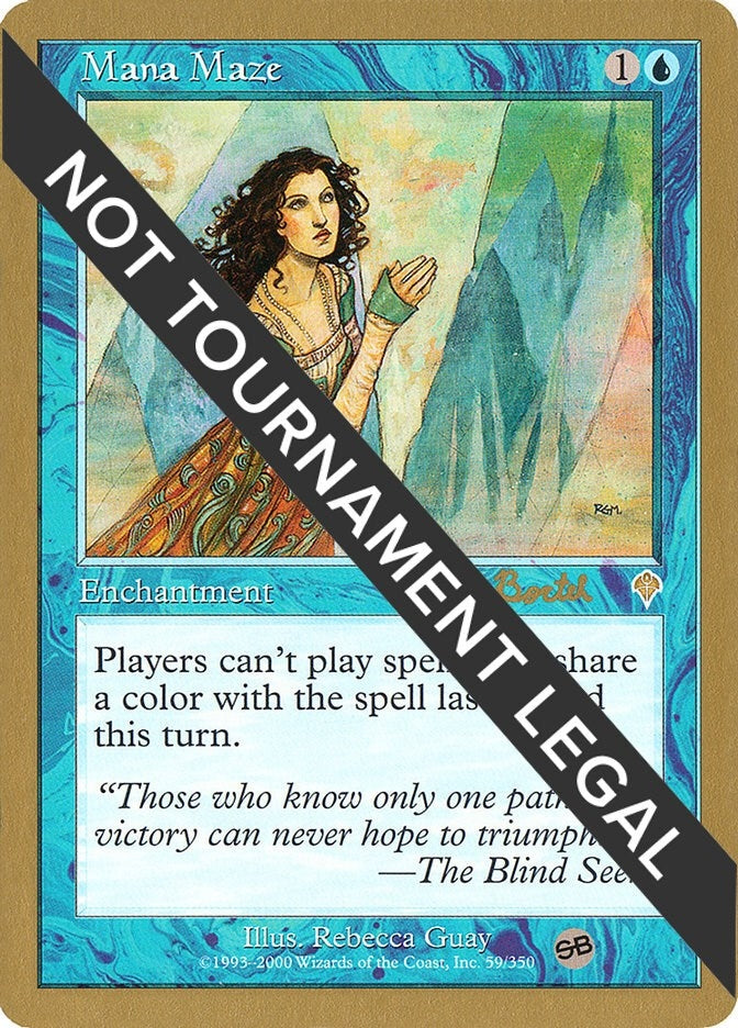 Image for Mana Maze - 2001 Alex Borteh (INV) (SB) (World Championship Decks) - Magic: The Gathering