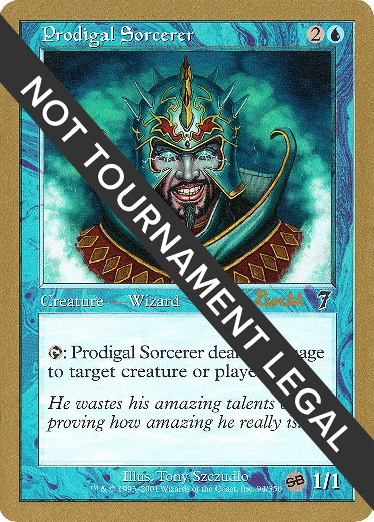 Image for Prodigal Sorcerer - 2001 Alex Borteh (7ED) (SB) (World Championship Decks) - Magic: The Gathering