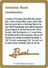 Image for 2001 Antoine Ruel Biography Card (World Championship Decks) - Magic: The Gathering