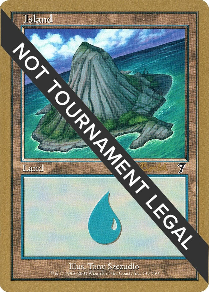 Image for Island (335) - 2001 Antoine Ruel (7ED) (World Championship Decks) - Magic: The Gathering