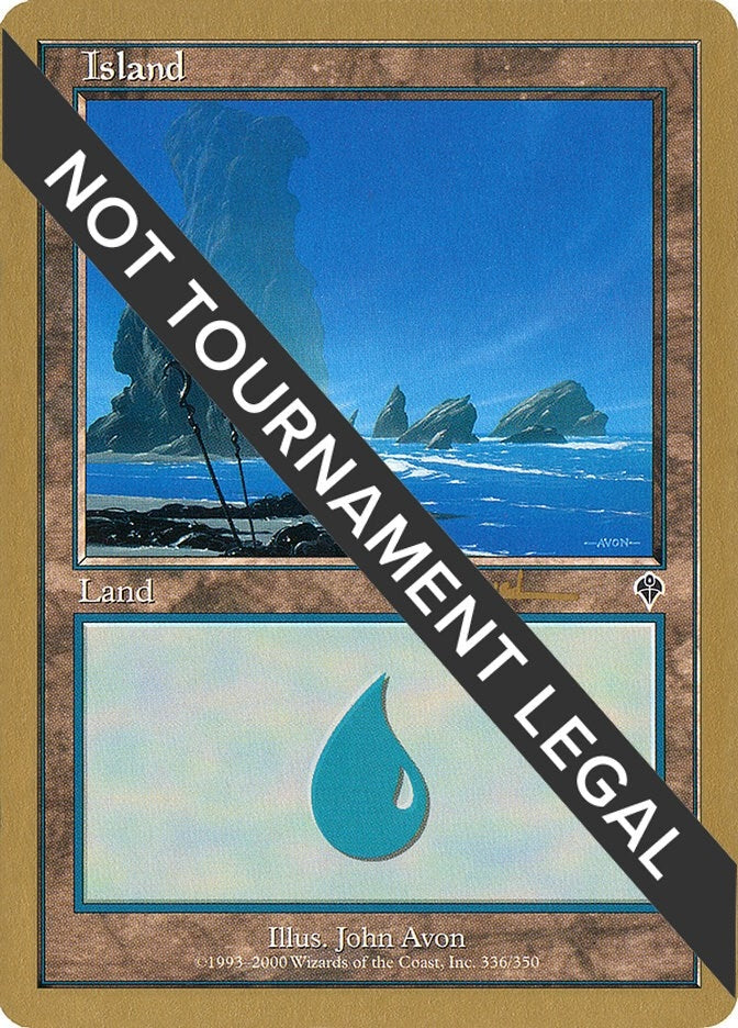Image for Island (336) - 2001 Antoine Ruel (INV) (World Championship Decks) - Magic: The Gathering