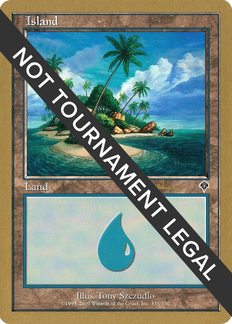 Image for Island (335) - 2001 Antoine Ruel (INV) (World Championship Decks) - Magic: The Gathering