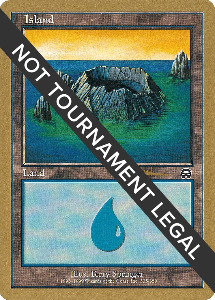 Image for Island (335) - 2001 Antoine Ruel (MMQ) (World Championship Decks) - Magic: The Gathering