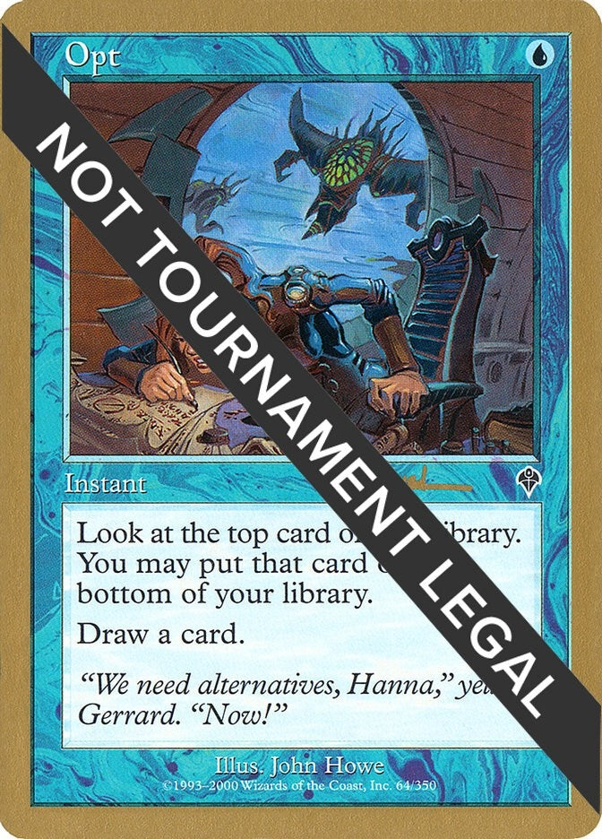 Image for Opt - 2001 Antoine Ruel (INV) (World Championship Decks) - Magic: The Gathering