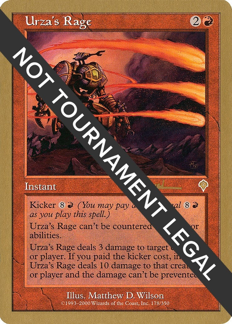 Image for Urza's Rage - 2001 Antoine Ruel (INV) (World Championship Decks) - Magic: The Gathering