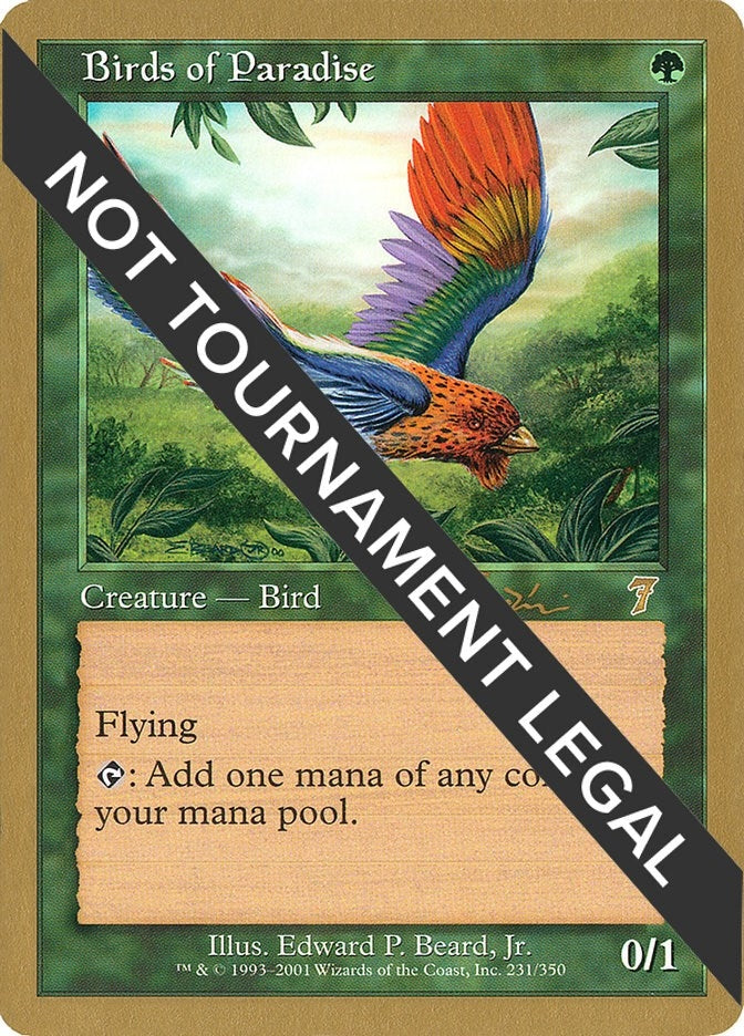 Image for Birds of Paradise - 2001 Jan Tomcani (7ED) (World Championship Decks) - Magic: The Gathering