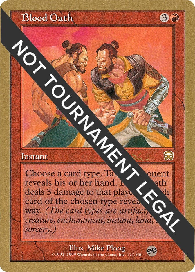 Image for Blood Oath - 2001 Jan Tomcani (MMQ) (SB) (World Championship Decks) - Magic: The Gathering