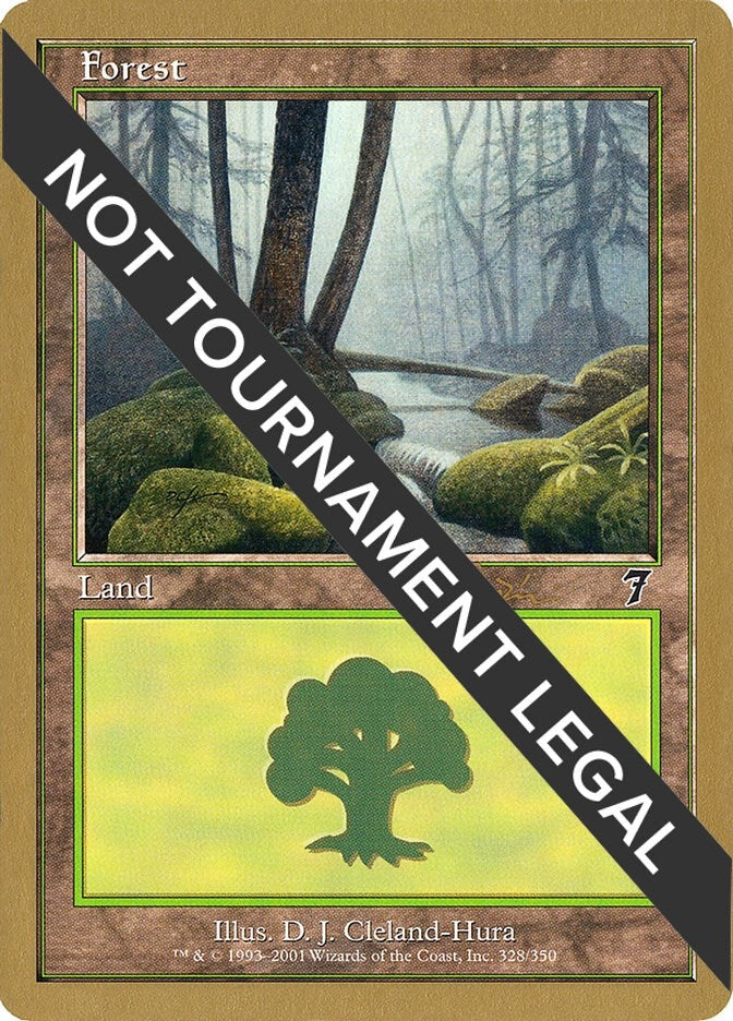 Image for Forest (328) - 2001 Jan Tomcani (7ED) (World Championship Decks) - Magic: The Gathering
